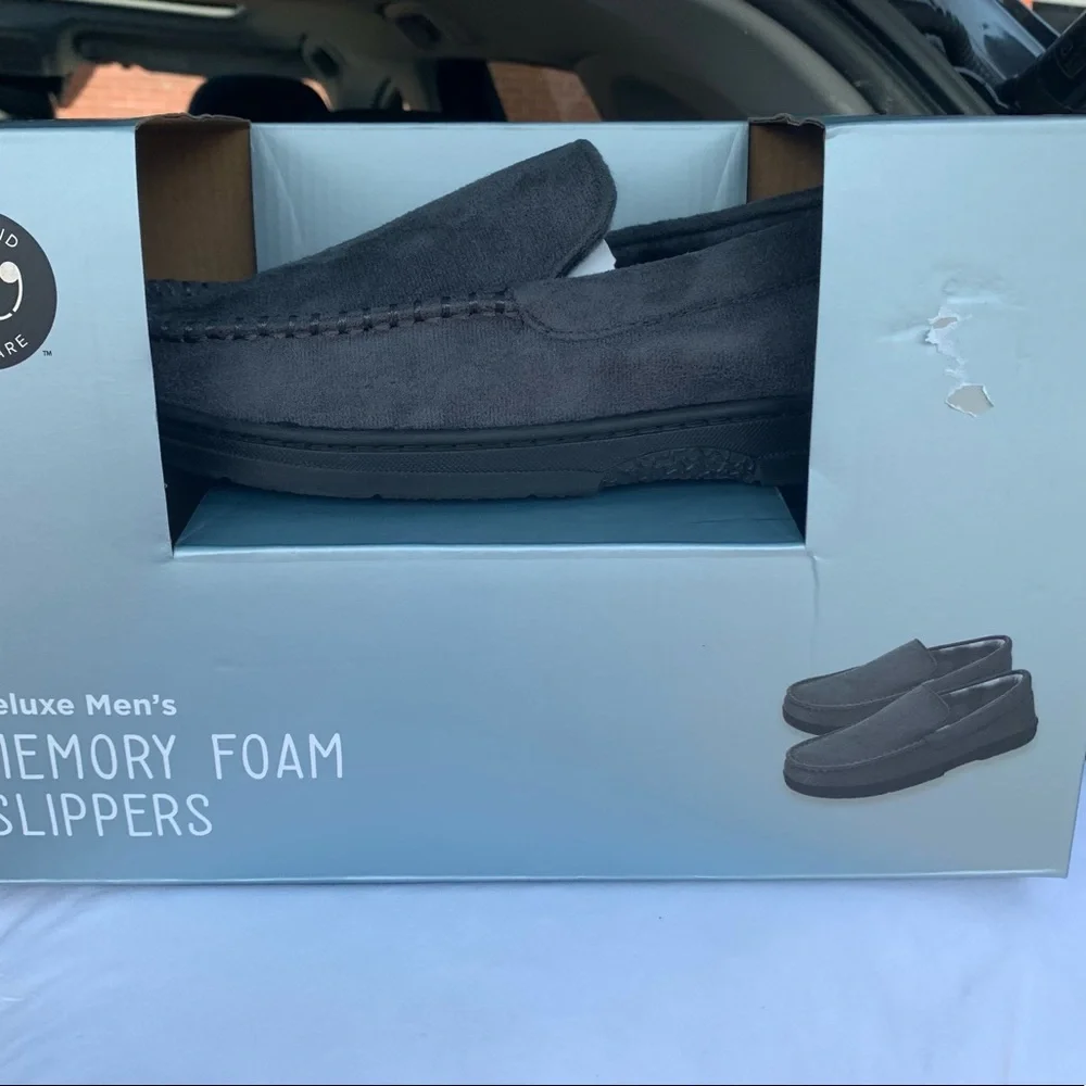 NWT Memory Foam Slippers men from Wayland Square Sz Small. Have 3 gray pairs